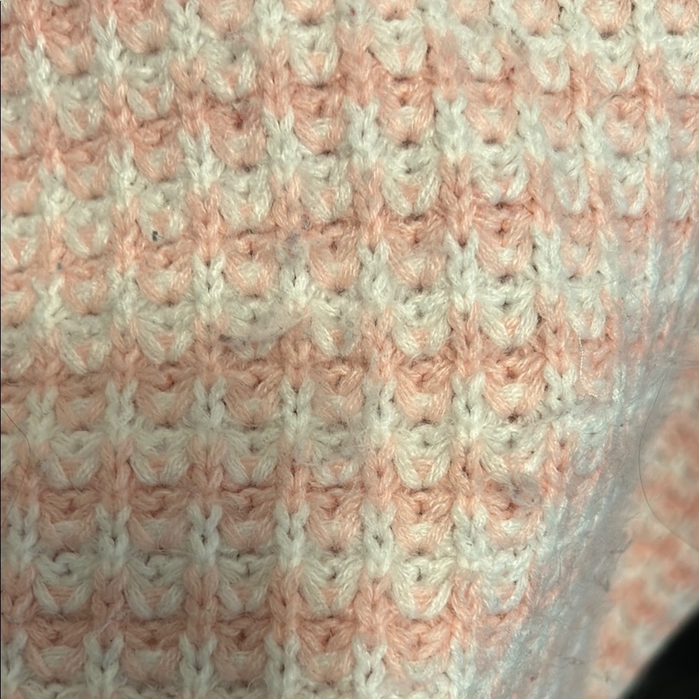 Pink and White Women's Sweater - Picture 3 of 6